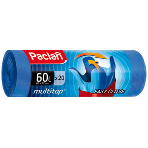 Мешки для мусора Multitop 60 л, Paclan 20 шт