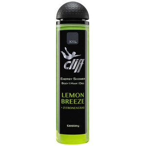 Шампунь-гель для душа дезодорирующий 3 в 1, лимонный бриз, с освежающим эффектом XXL Lemon Breeze, Cliff 300 мл
