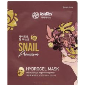 Гидрогелевая маска для лица с экстрактом слизи улитки Hydrogel Mask Snail Premium, Asia Kiss 25 г