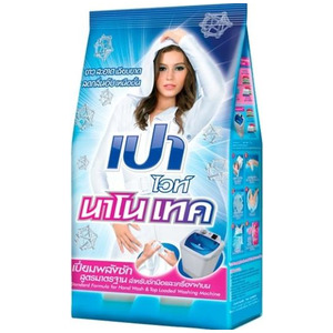 Порошок стиральный отбеливающий Thai Pao White Nano Tech, Lion 900 г (мягкая упаковка)