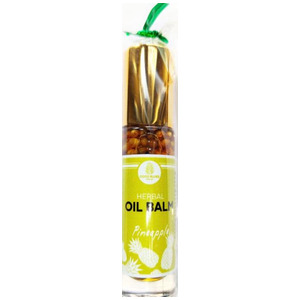 Тайский бальзам жидкий от головной боли и тошноты с Ананасом Herbal Oil Balm, Coco Blues 10 г