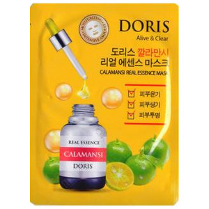 Тканевая маска для лица Цитрофортунелла Doris Real Essence Mask Calamansi, Jigott 1 шт