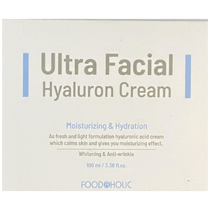 Антивозрастной функциональный крем для лица с гиалуроновой кислотой Ultra Facial Hyaluron Cream, FoodaHolic 100 мл