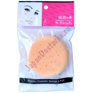 Спонж косметический скрабирующий для очищения кожи лица K-Beauty, EQ MAXON 1 шт.  (индивидуальная упаковка)