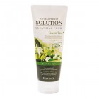 Пенка для умывания с зеленым чаем,Natural Perfect Solution Cleansing Foam Greentea, DEOPROCE 170 г Пенка для умывания с зеленым чаем,Natural Perfect Solution Cleansing Foam Greentea, DEOPROCE 170 г