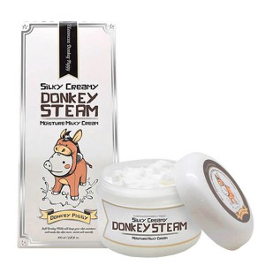 Крем для кожи молочный увлажняющий Silky Creamy Donkey Steam Moisture Milky Cream, ELIZAVECCA 100 мл