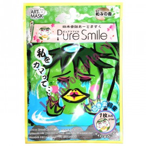 Концентрированная увлажняющая маска для лица Pure Smile Art Mask Ah Doo с экстрактами цветов камелии, с коллагеном, гиалуроновой кислотой и витамином Е, SUN SMILE  27 мл