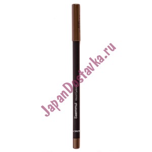 Карандаш для бровей Saemmul Wood Eyebrow, оттенок 03 Black Brown, THE SAEM   0,2 г