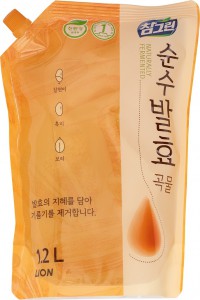 Средство для мытья посуды Chamgreen Pure Fermentation Пять Злаков, CJ LION 1200 мл (мягкая упаковка)