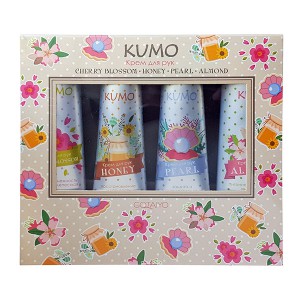 Набор кремов для рук Kumo Cherry Blossom, 30 г + Honey, 30 г + Pearl, 30 г + Almond 30 г, Gotaiyo