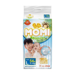 Детские подгузники, MOMI L (9-14 кг), 54 шт