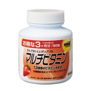 Японский БАД Мультивитамины со вкусом клубники, Orihiro 180 таблеток (на 90 дней)