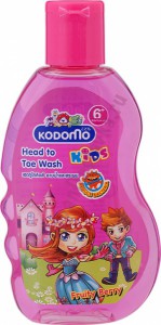 Шампунь для кожи и волос ребенка От Макушки до Пяточек Kodomo Head to Toe Wash Fruity Berry, с фруктово-ягодным ароматом, CJ LION  200 мл