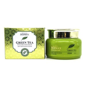 Легкий крем для лица с зеленым чаем Premium Green Tea Total Solution Cream, DEOPROCE 100 мл