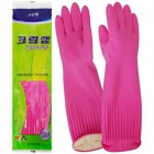 Перчатки из натурального латекса c внутренним покрытием (розовые, размер XL), CLEAN WRAP 1 пара Перчатки из натурального латекса c внутренним покрытием (розовые, размер XL), CLEAN WRAP 1 пара