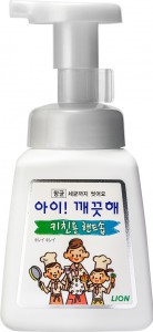 Кухонное мыло-пенка для рук Ai-Kekute с антибактериальным эффектом (аромат мяты), LION 250 мл