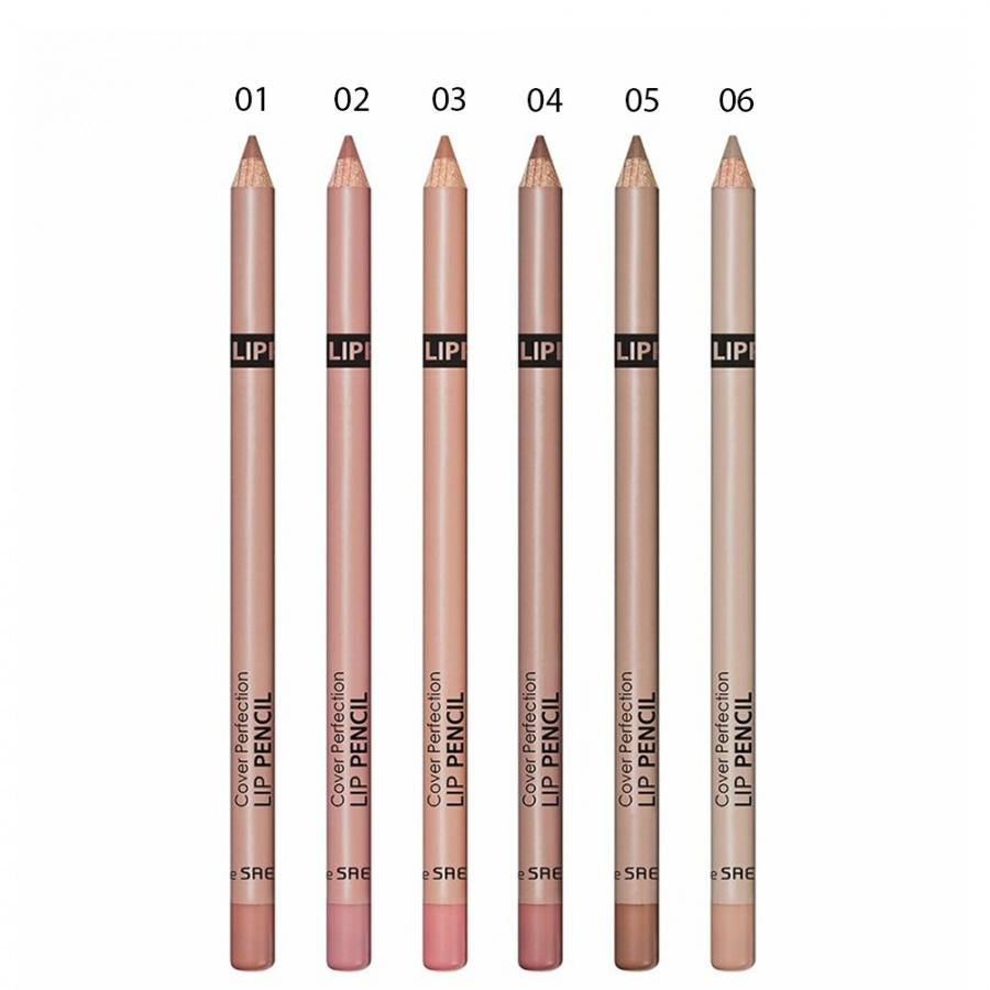 Карандаш для губ Cover Perfection Lip Pencil 02 Rosy, THE SAEM