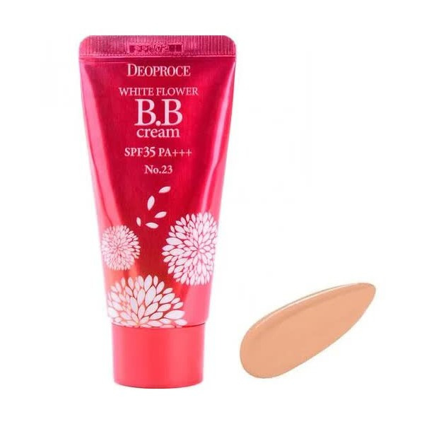 Крем BB WHITE FLOWER BB CREAM SPF35 PA+++, № 23 (sand beige), DEOPROCE 30 мл