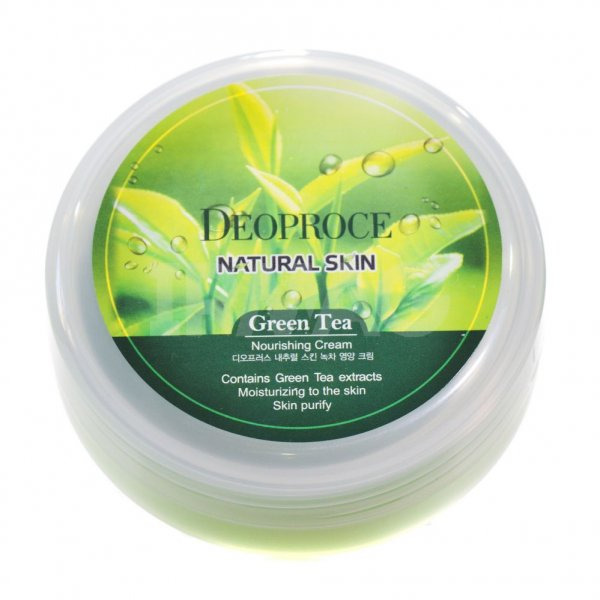 Крем для лица и тела с экстрактом зеленого чая NATURAL SKIN Green tea nourishing cream, DEOPROCE 100 мл