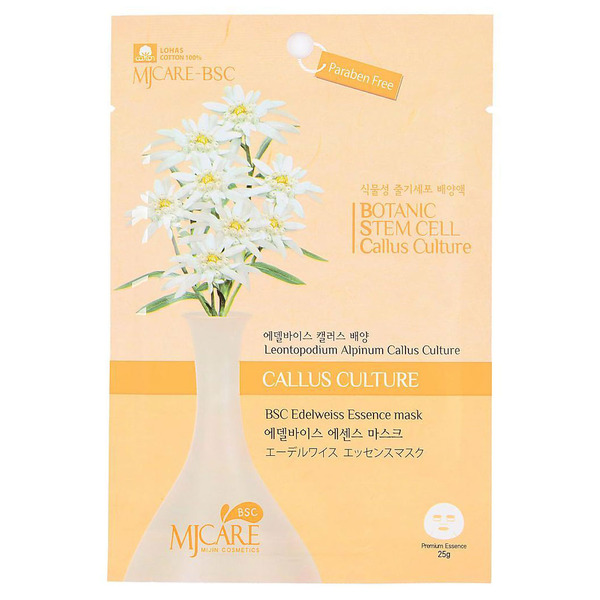 Маска тканевая Эдельвейс BSC Edelweiss Essence Mask, MIJIN 25 мл