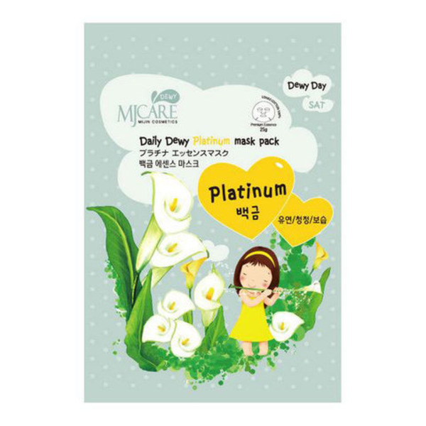 Маска тканевая с платиной Daily Dewy Platinum Mask Pack, MIJIN 25 мл