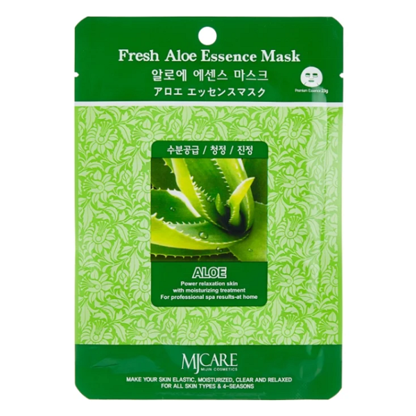 Маска тканевая с экстрактом алоэ Fresh Aloe Essence Mask, MIJIN 23 мл