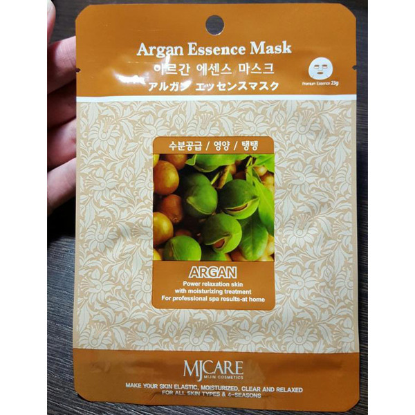 Маска тканевая с маслом арганы Argana Essence Mask, MIJIN 23 мл