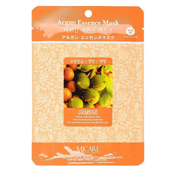 Маска тканевая с маслом арганы Argana Essence Mask, MIJIN 23 мл