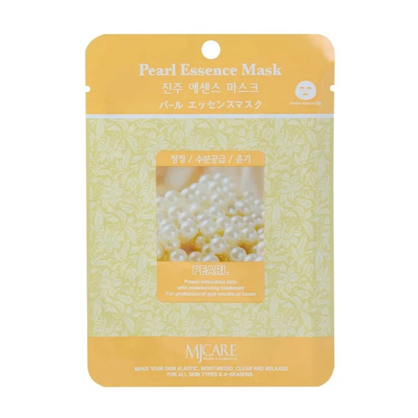 Маска тканевая с жемчужным порошком Pearl Essence Mask, MIJIN 23 мл