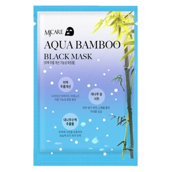 Маска для лица с черным бамбуком Aqua Bamboo Вlack Mask, MIJIN 25 мл