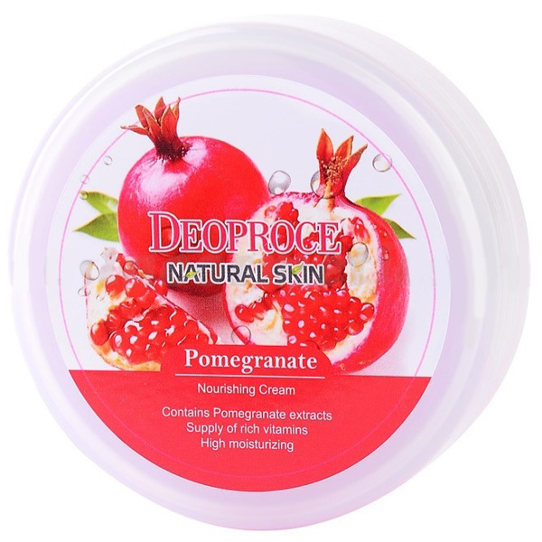 Крем для лица и тела питательный с экстрактом граната Natural Skin Pomegranate Nourishing Cream, DEOPROCE   100 мл