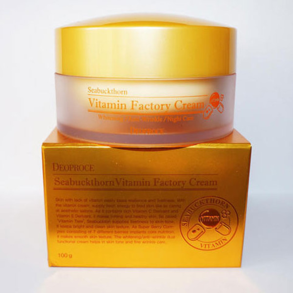 Крем ночной омолаживающий Seabuckthorn Vitamin Factory Cream, DEOPROCE 100 мл