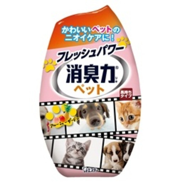 Жидкий дезодорант – ароматизатор для комнат против запаха домашних животных c ароматом фруктового сада Shoushuuriki, ST 400 мл