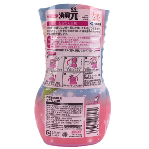Жидкий дезодорант для комнаты Ocheyano Shoshugeni, KOBAYASHI 400 мл (аромат персика)