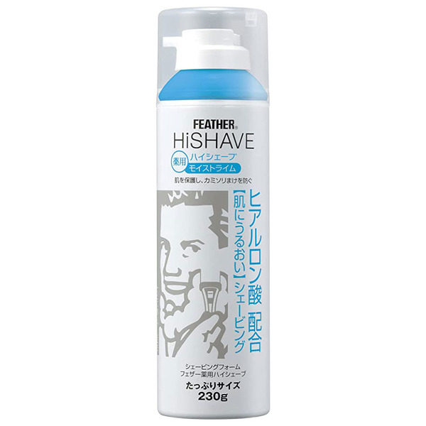 Пена для бритья HI Shave lime, FEATHER 230 г