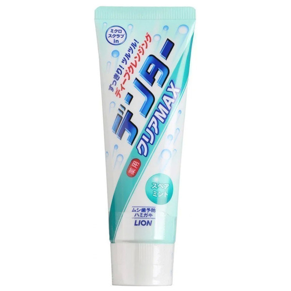Зубная паста с микропудрой (концентрированный мятный вкус) Мята Dentor Clear Max Spearmint для защиты от кариеса, Lion 140 г
