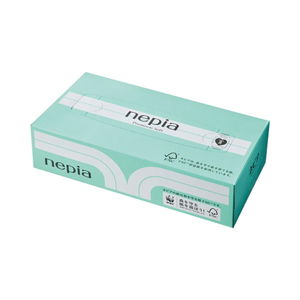 Салфетки бумажные Premium Soft, NEPIA 180 шт.  х  5 пачек