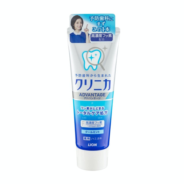 Японская зубная паста Clinica Advantage Cool Mint (с охлаждающим ароматом мяты), LION 130 г
