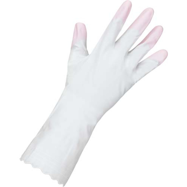 Виниловые хозяйственные перчатки Family (тонкие, розовые),  ST (размер M)