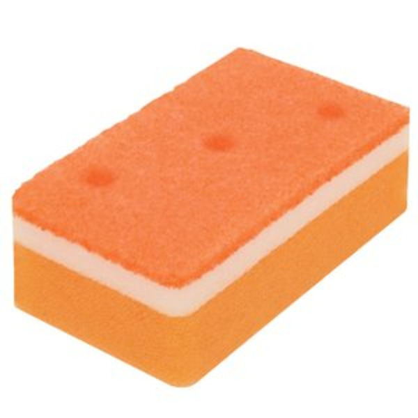 Губка для ванны (трехслойная, оранжевая), OHE
