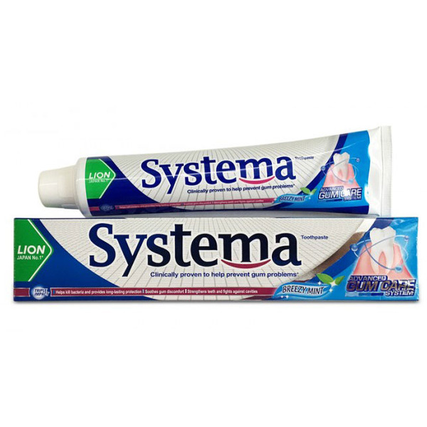 Зубная паста Systema Gum Care Toohtpaste Breezy Mint, CJ LION 160 г