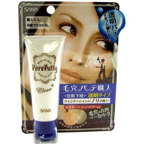 Выравнивающая база под макияж Pore Putty Make Up Base Clear, SANA 25 г