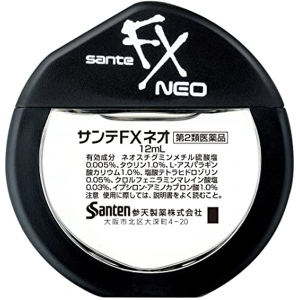 Капли для глаз Sante FX Neo (таурин и 6 компонентов), SANTEN 12 мл