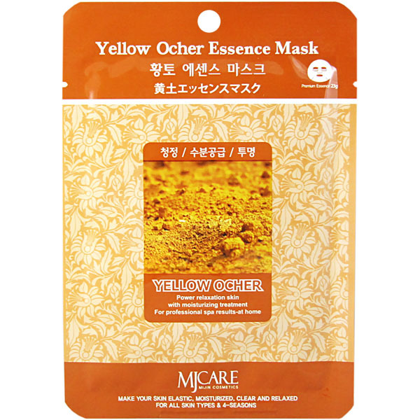 Маска тканевая охра Yellow Ocher Essence Mask, MIJIN 20 г