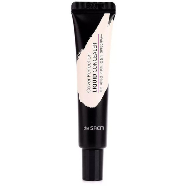 Консилер жидкий Cover Perfection Liquid Concealer, оттенок 01 Clear Beige (прозрачный бежевый), THE SAEM   15 мл