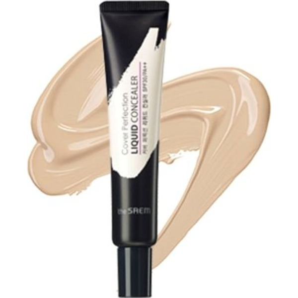 Консилер жидкий Cover Perfection Liquid Concealer, оттенок 01 Clear Beige (прозрачный бежевый), THE SAEM   15 мл