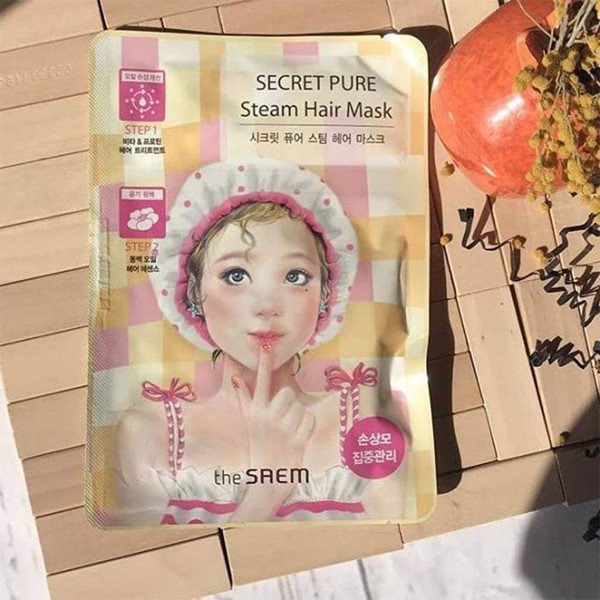 Маска паровая для поврежденных волос Secret Pure Steam Hair Mask, SAEM   15 г