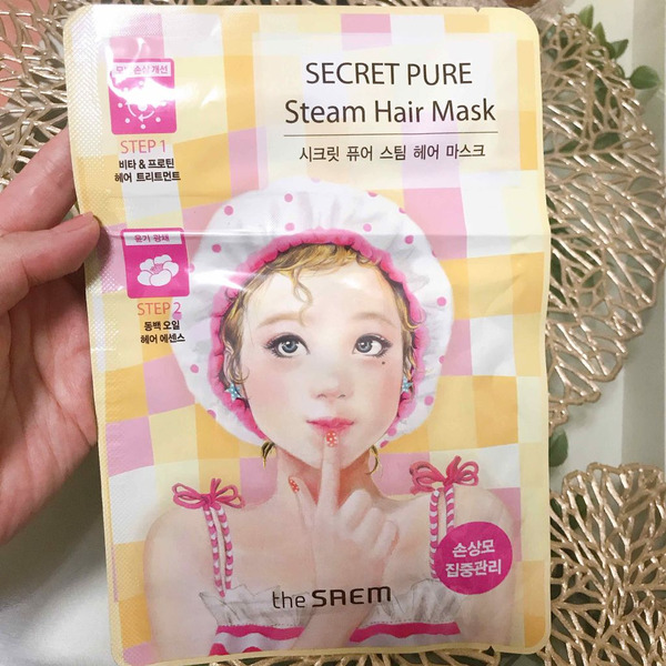 Маска паровая для поврежденных волос Secret Pure Steam Hair Mask, SAEM   15 г