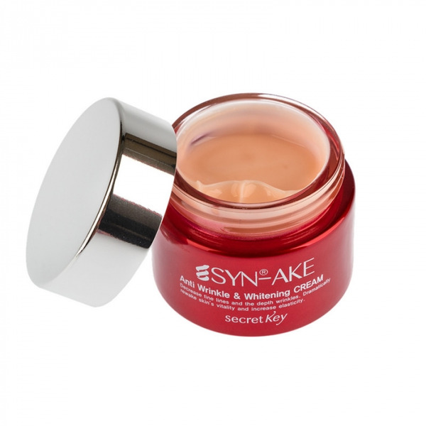 Крем для лица с пептидом змеиного яда SYN-AKE Anti Wrinkle & Whitening Cream, SECRET KEY 50 мл