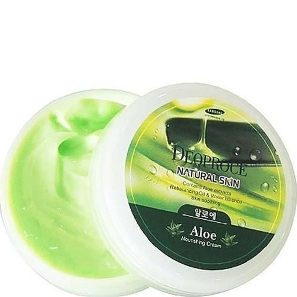 Крем для лица и тела на основе экстракта сока алоэ Natural Aloe Nourishing Cream, DEOPROCE   100 г